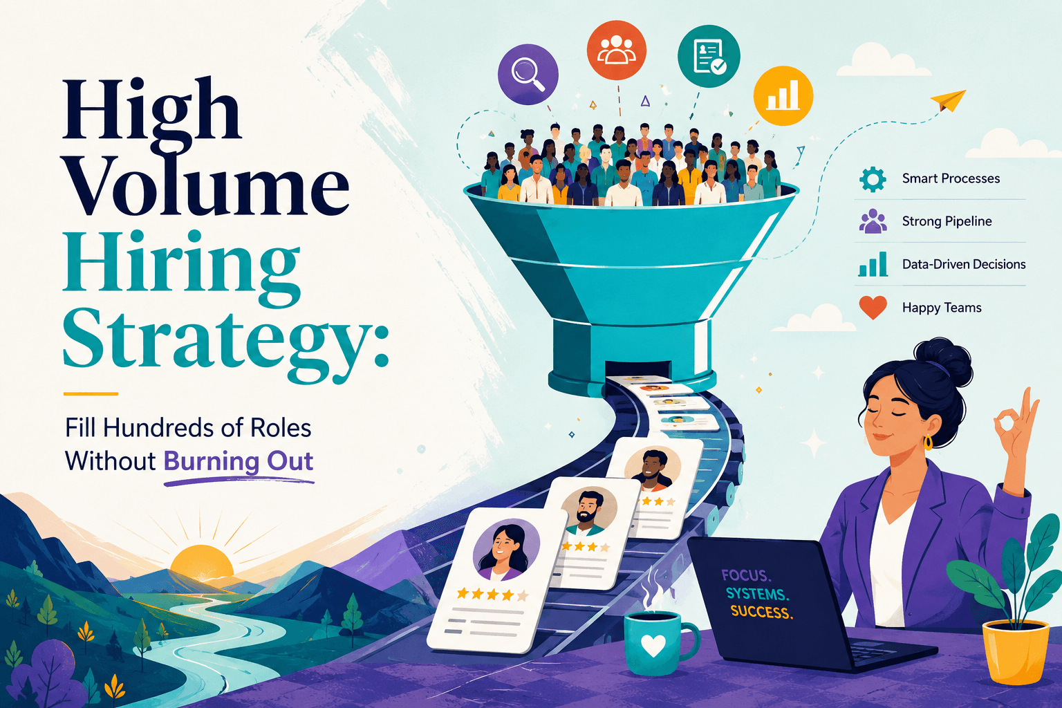 High Volume Hiring Strategy: Fill Hundreds of Roles Without Burning Out